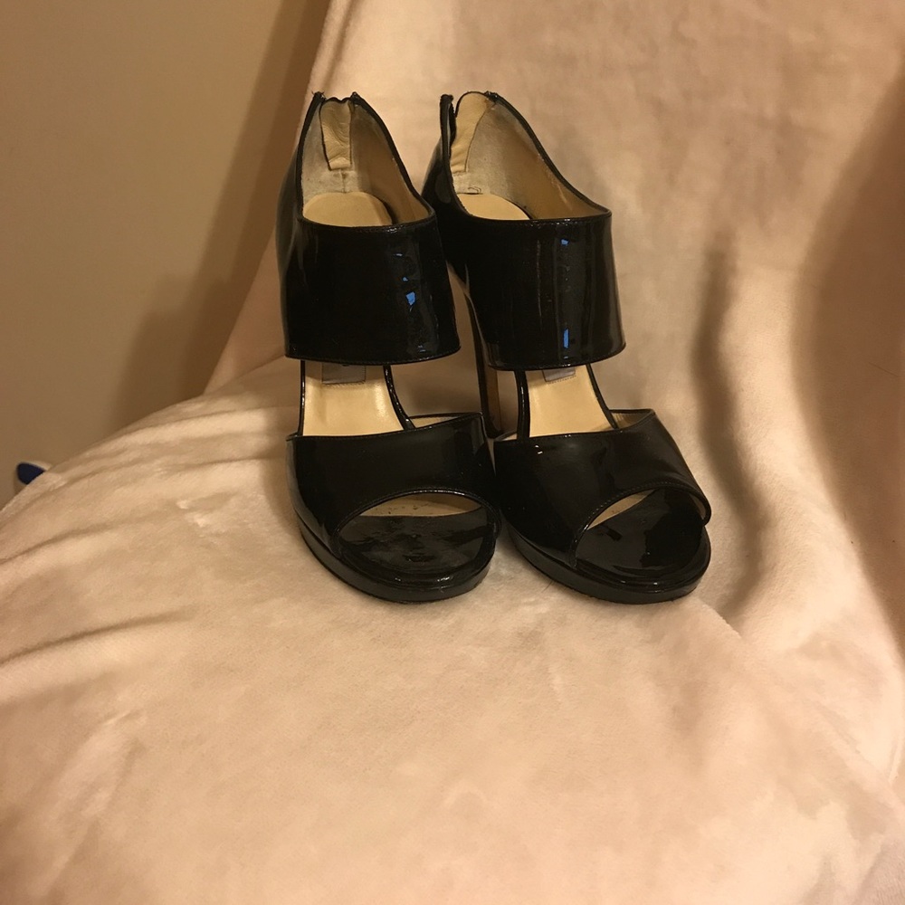 Jimmy Choo Black Patent Leather Heels - Picture 5 of 8